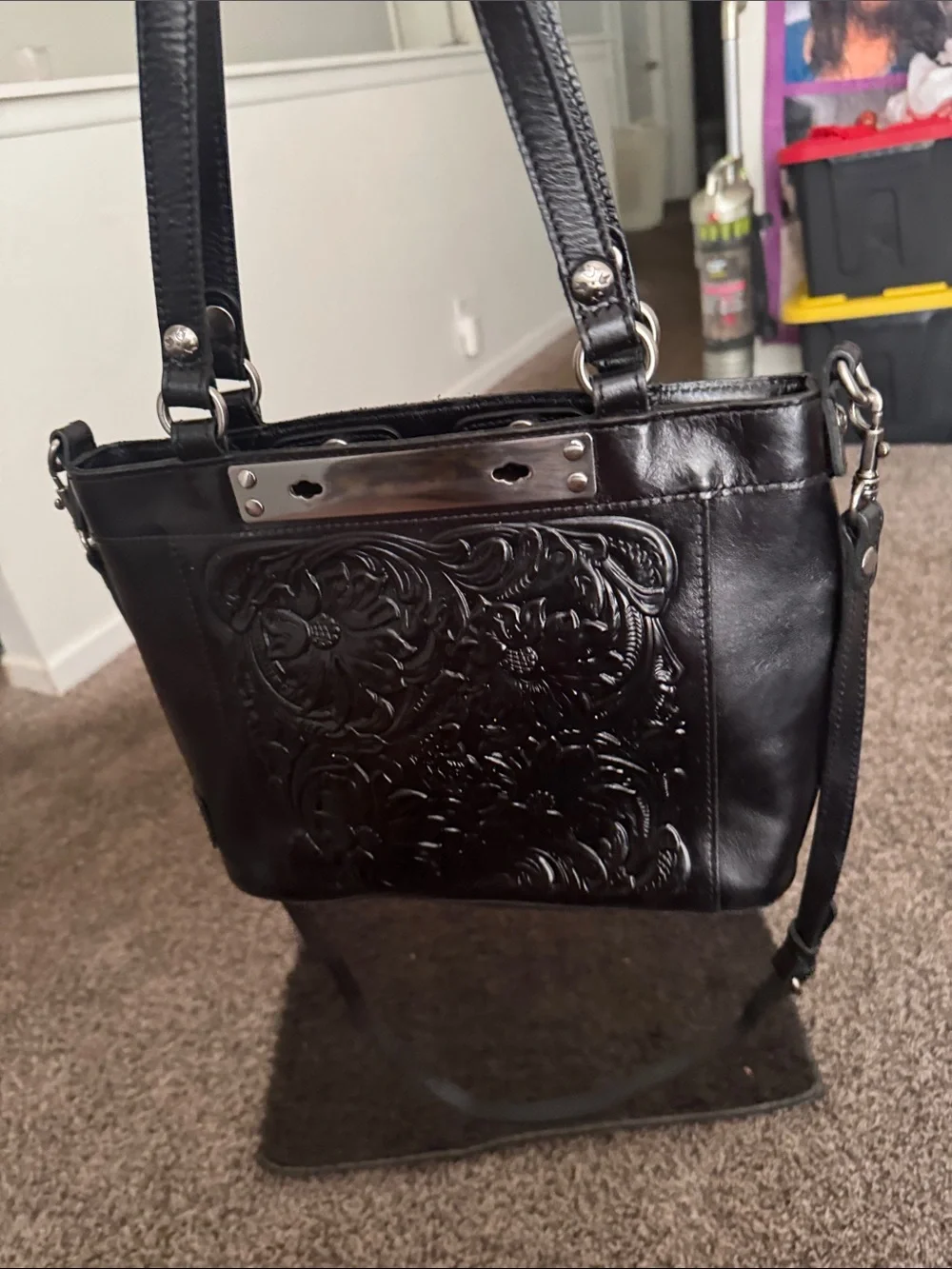 Patricia Nash black leather